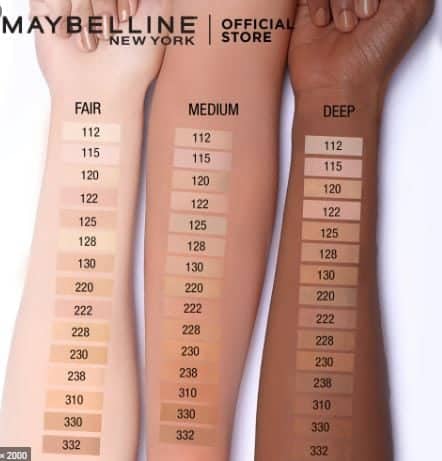 tonos de fit me de maybelline